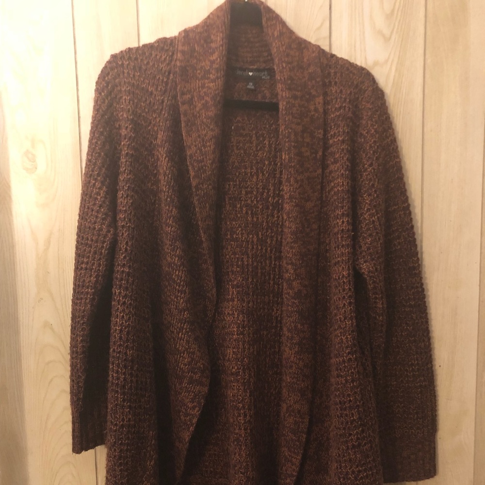 Long open sweater